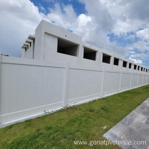 White Vinyl fence panel